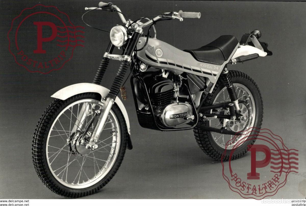 Coches y Motocicletas: Montesa Cota 74 +-17cm x 12cm Moto MOTOCROSS MOTORCYCLE Douglas J Jackson archive of motorcycles