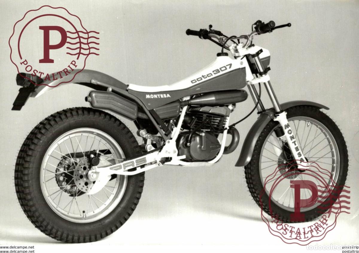 Coches y Motocicletas: Montesa Cota 307 +-17cm x 12cm Moto MOTOCROSS MOTORCYCLE Douglas J Jackson archive of motorcycles