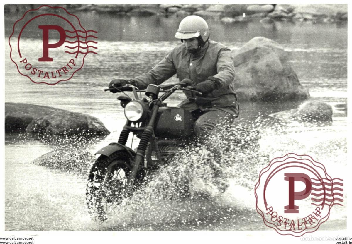 Coches y Motocicletas: Monark +-17cm x 12cm Moto MOTOCROSS MOTORCYCLE Douglas J Jackson archive of motorcycles