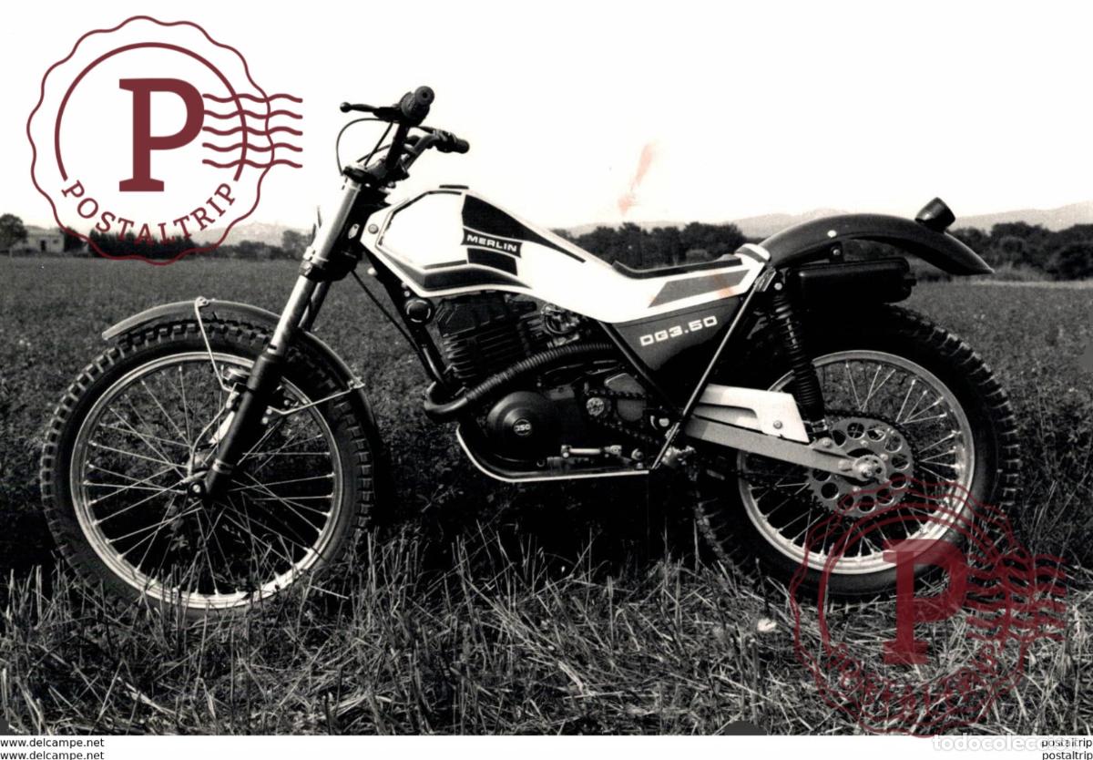 Coches y Motocicletas: Merlin DG3.50 +-18cm x 12cm Moto MOTOCROSS MOTORCYCLE Douglas J Jackson archive of motorcycles