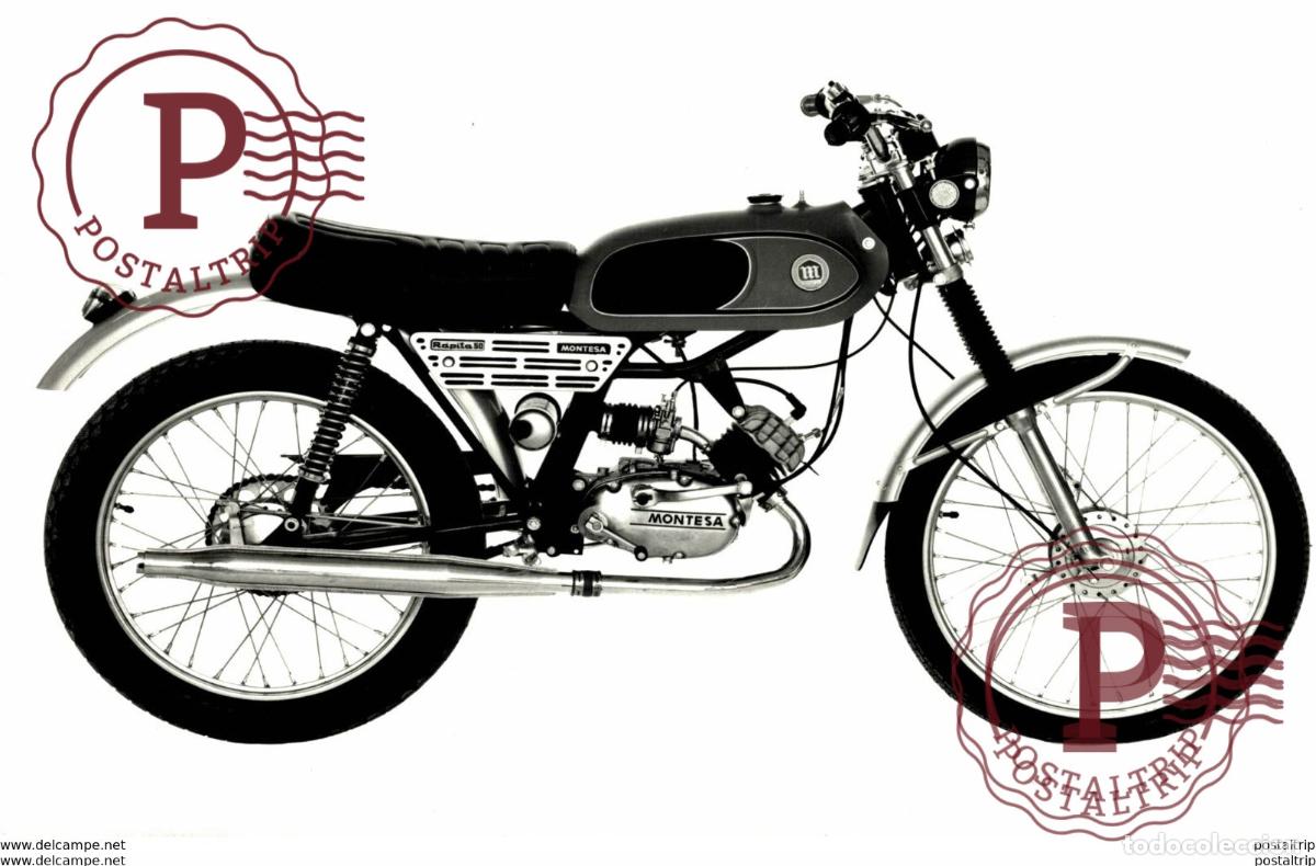 Coches y Motocicletas: Montesa Rapita 50 +-17cm * 10cm. Moto MOTOCROSS MOTORCYCLE Douglas J Jackson archive of motorcycles