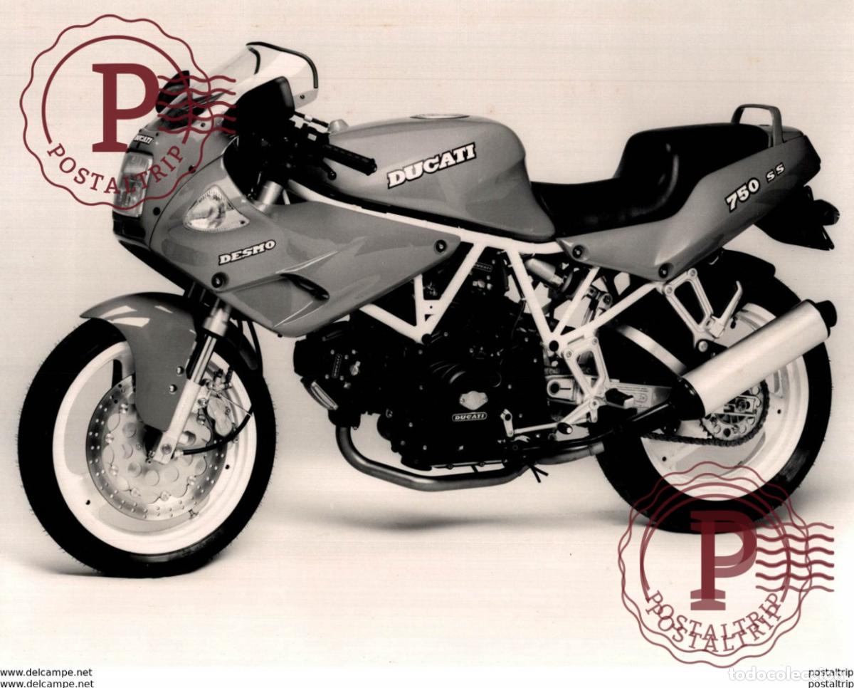 Coches y Motocicletas: Ducati 750ss +-24cm*17cm. Moto MOTOCROSS MOTORCYCLE Douglas J Jackson archive of motorcycles