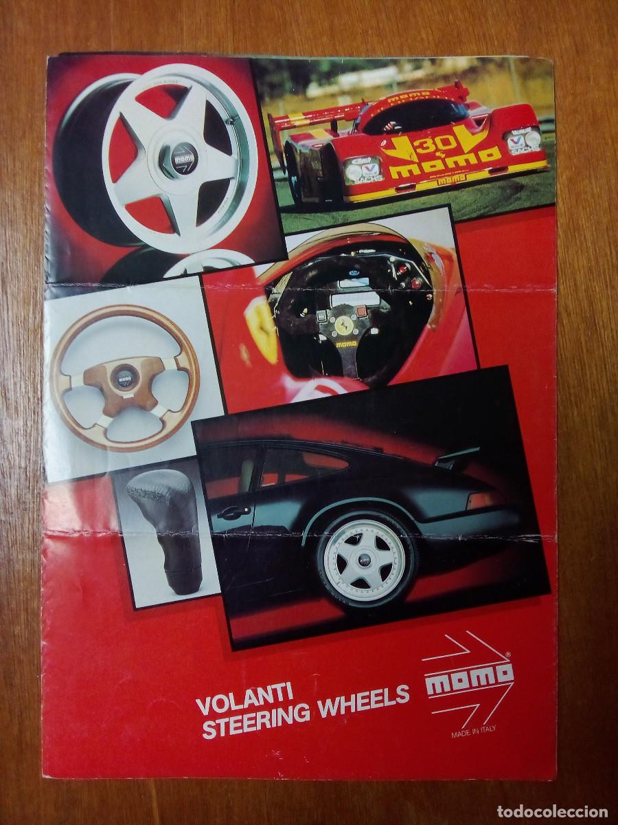 Coches y Motocicletas: CATALOGO DESPLEGABLE VOLANTES MOMO, 1991