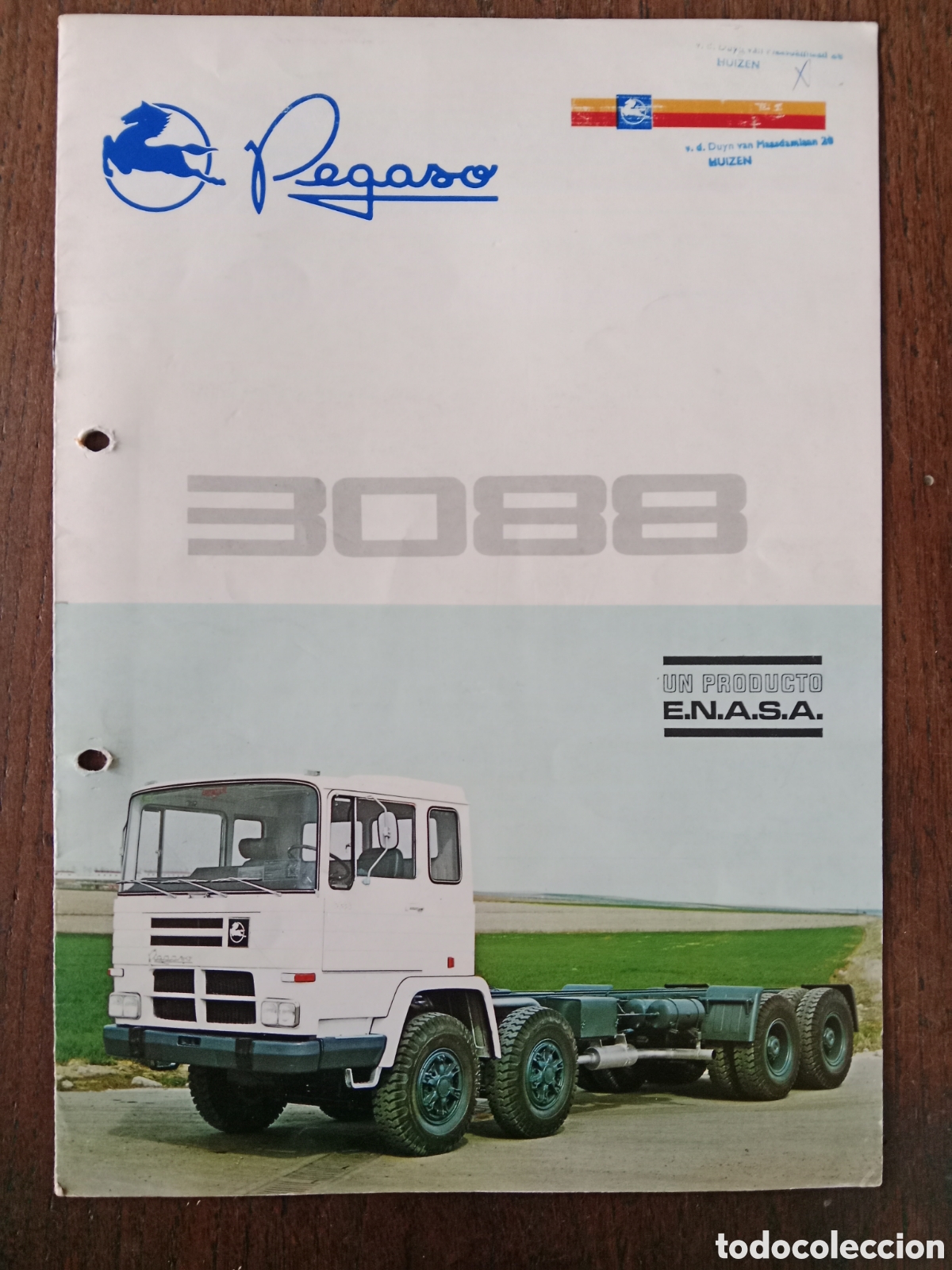 Coches y Motocicletas: Cat&aacute;logo cami&oacute;n Pegaso 3088 de 1975