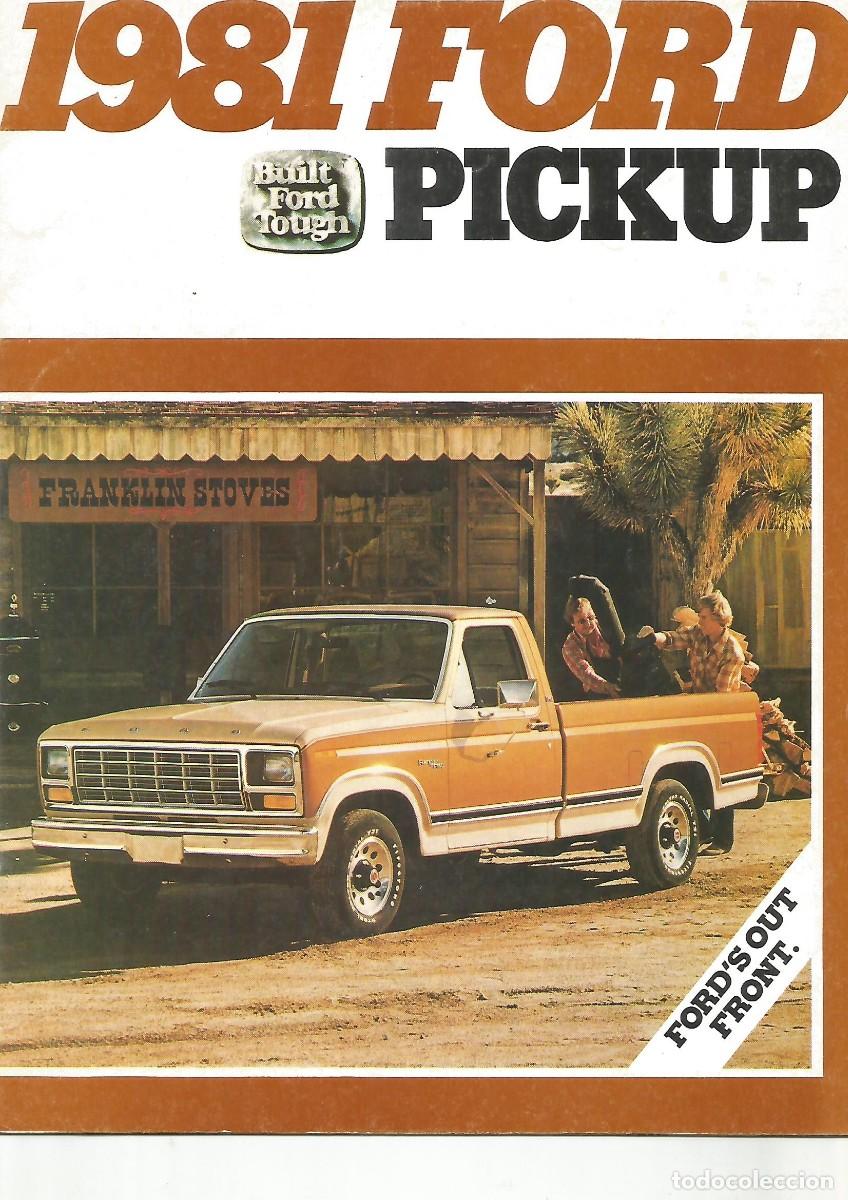 Coches y Motocicletas: Ford Pickup 1981 cat&aacute;logo americano 20 p&aacute;ginas todos los modelos en ingl&eacute;s
