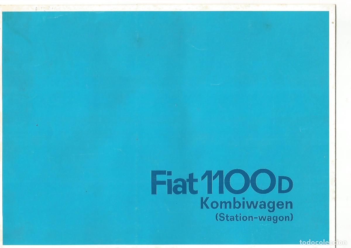 Coches y Motocicletas: Fiat 1100D Station-Wagon 1982 folleto 5 p&aacute;ginas en alem&aacute;n