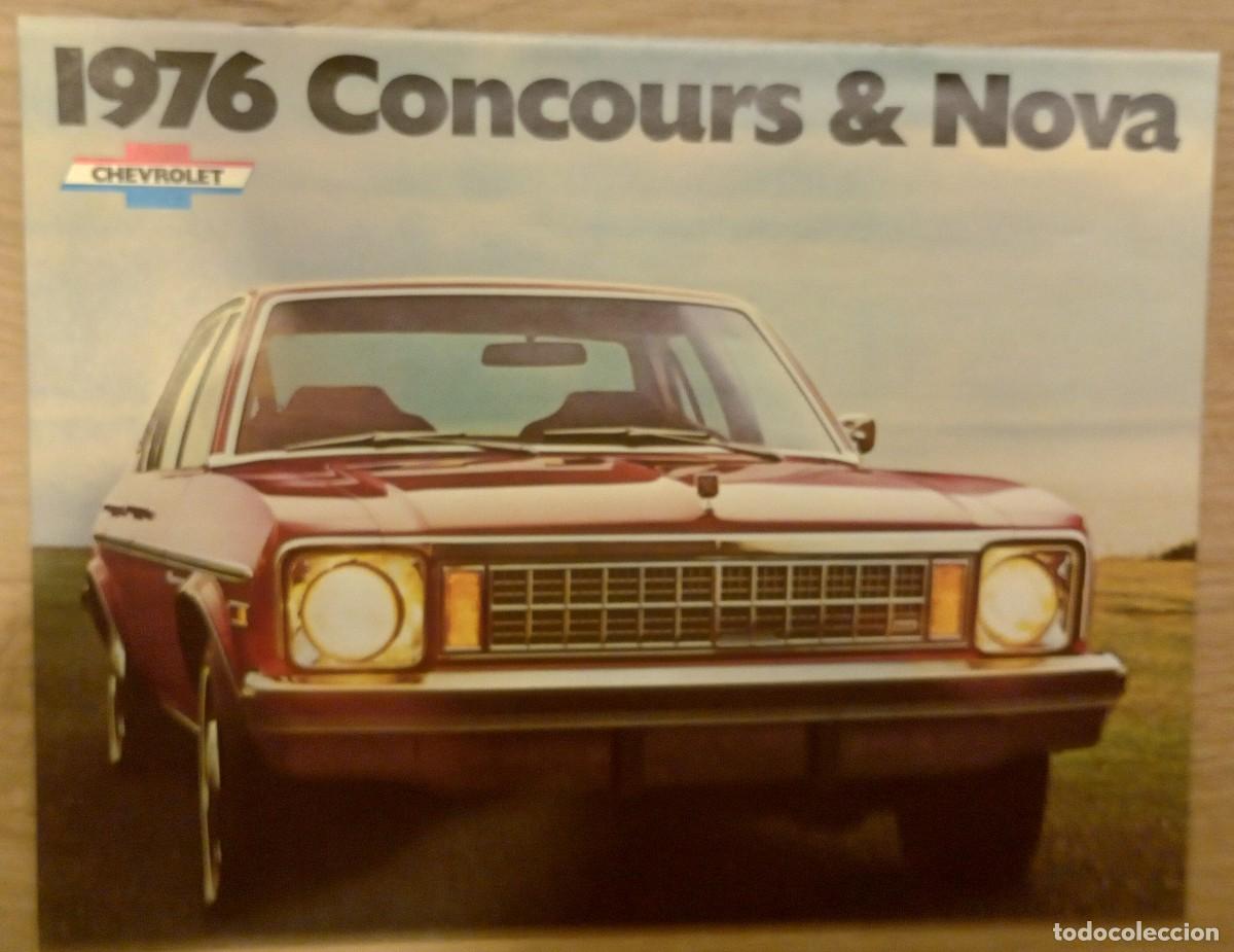 Coches y Motocicletas: Chevrolet Concours & Nova 1976 cat&aacute;logo americano 12 p&aacute;ginas en ingl&eacute;s todas las versiones