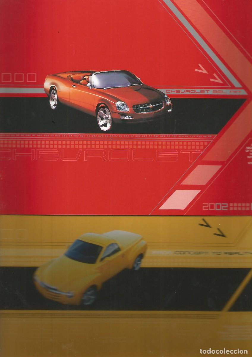 Coches y Motocicletas: General Motors Concept to Reality / Chevrolet Bel Air 2002 2 cat&aacute;logos originales 12 / 8 p&aacute;ginas