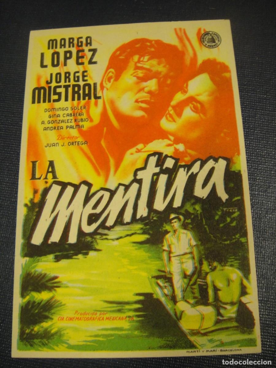 Coches y Motocicletas: la mentira - folleto de mano - publicidad cine palacio