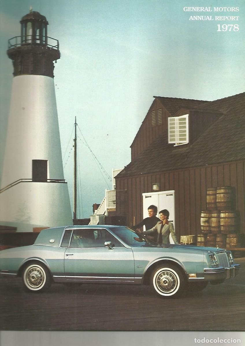 Coches y Motocicletas: General Motors Annual Report 1978 Cadillac Buick Chevrolet Pontiac Oldsmobile etc 34 p&aacute;ginas ingl&eacute;s