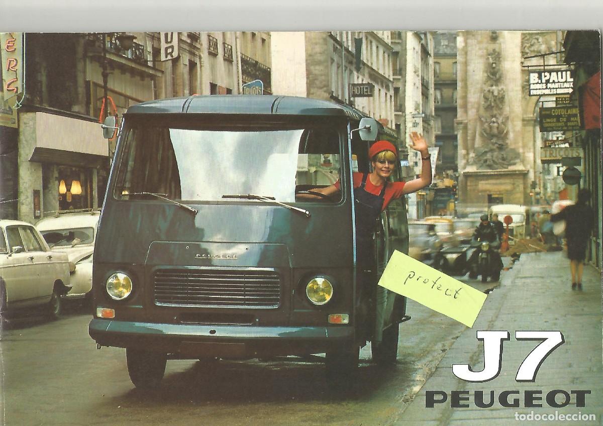 Coches y Motocicletas: Peugeot J7 Furgoneta 1971 cat&aacute;logo de 32 p&aacute;ginas en holand&eacute;s todas las carrocer&iacute;as y versiones