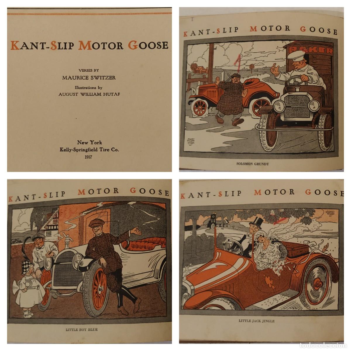 Coches y Motocicletas: KANT SLIP MOTOR GOOSE - NEW YORK A&Ntilde;O 1917 - AUGUST WILLIAM HUTAF -CATALOGO PUBLICIDAD-CUENTO ANTIGUO