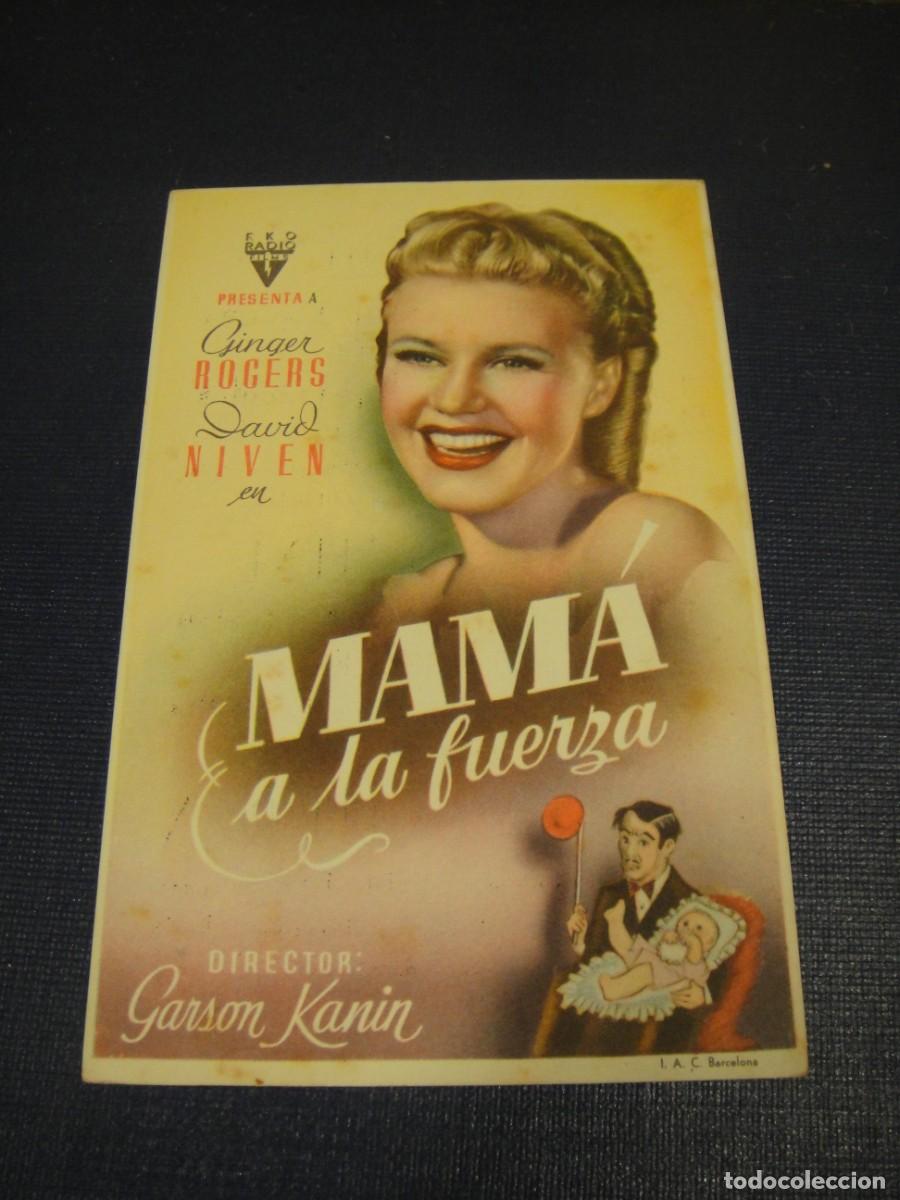 Coches y Motocicletas: mam a la fuerza - folleto de mano - publicidad cine coliseum