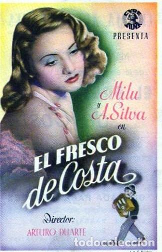 Coches y Motocicletas: el fresco de costa - folleto de mano - publicidad cine actualidades , zaragoza
