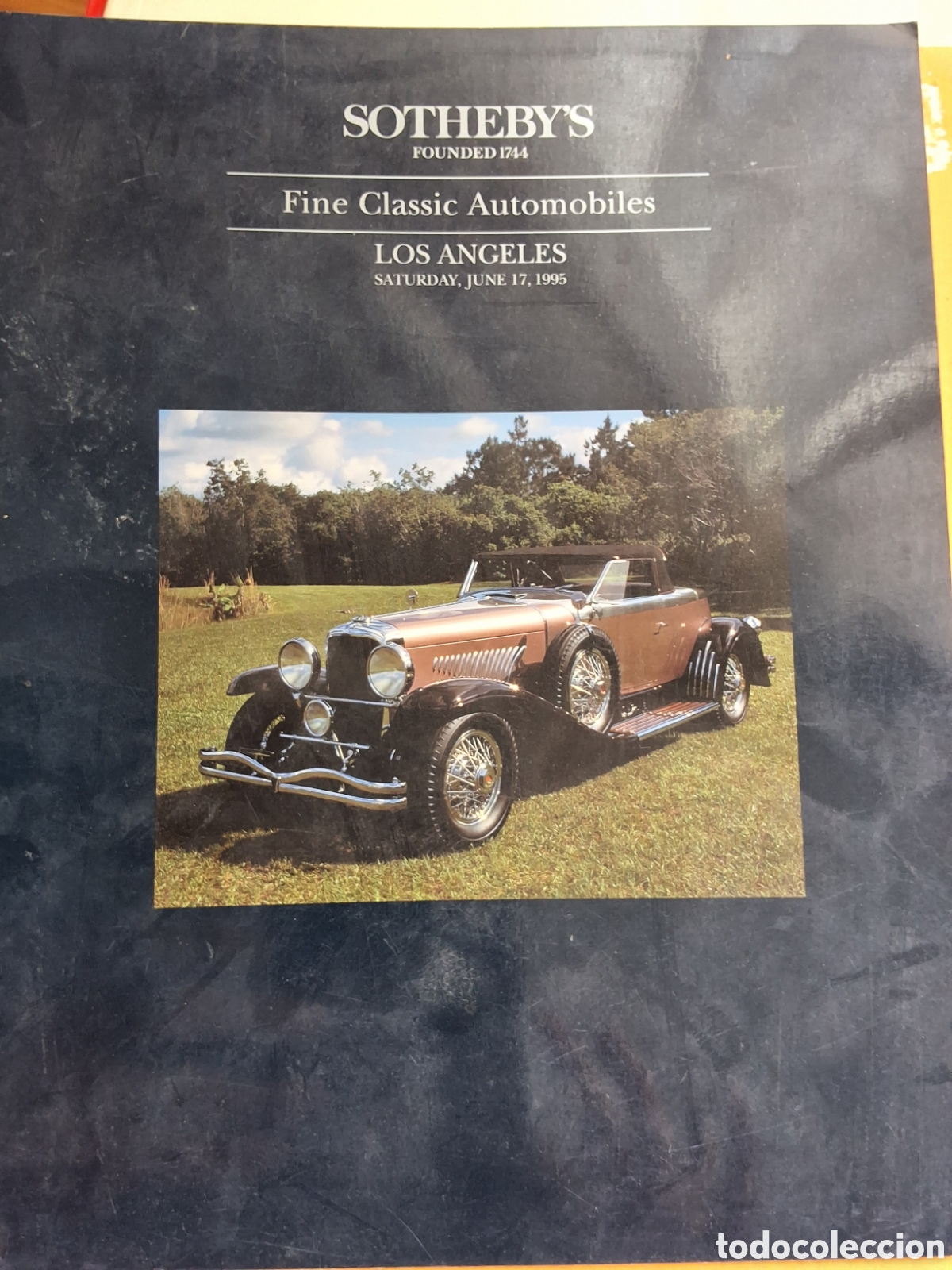Coches y motocicletas: Fine classic automobiles sothebys catalogo exposici&oacute;n a&ntilde;o 1995