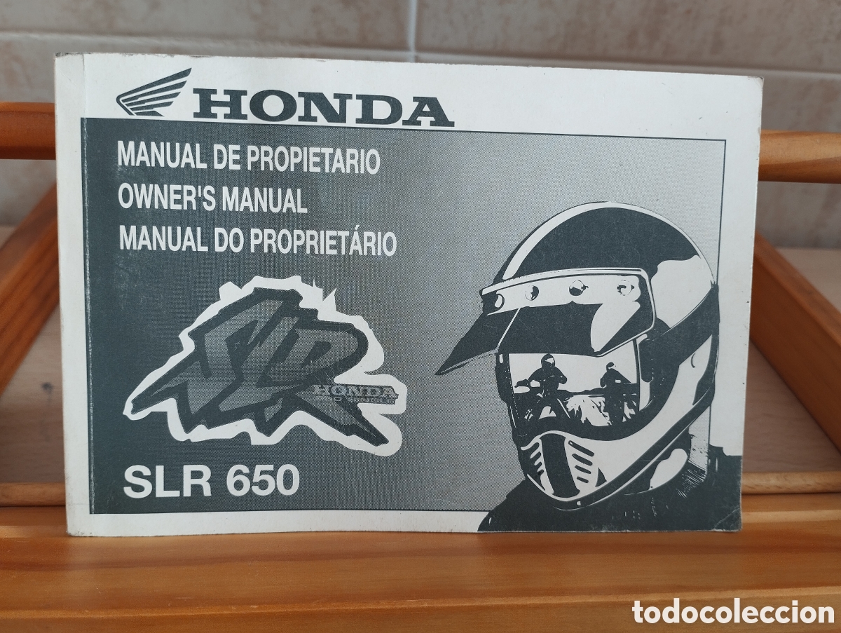 Coches y Motocicletas: MOTO HONDA MANUAL PROPIETARIO SLR 650