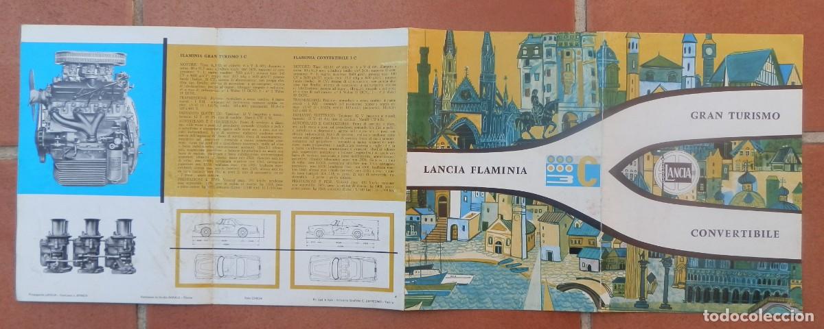 Coches y Motocicletas: PROSPECTO PUBLICIDAD COCHE GRAN TURISMO CONVERTIBLE LANCIA FLAMINA.