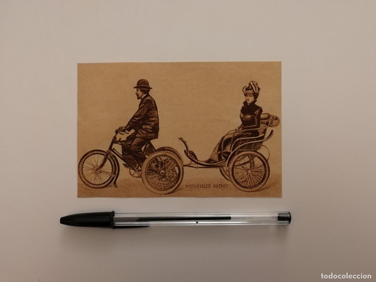 Coches y Motocicletas: ANTIGUO ANUNCIO ENCARTONADO -10*15- MOTOCYCLES ROCHET A&Ntilde;OS 20 - PUBLICIDAD