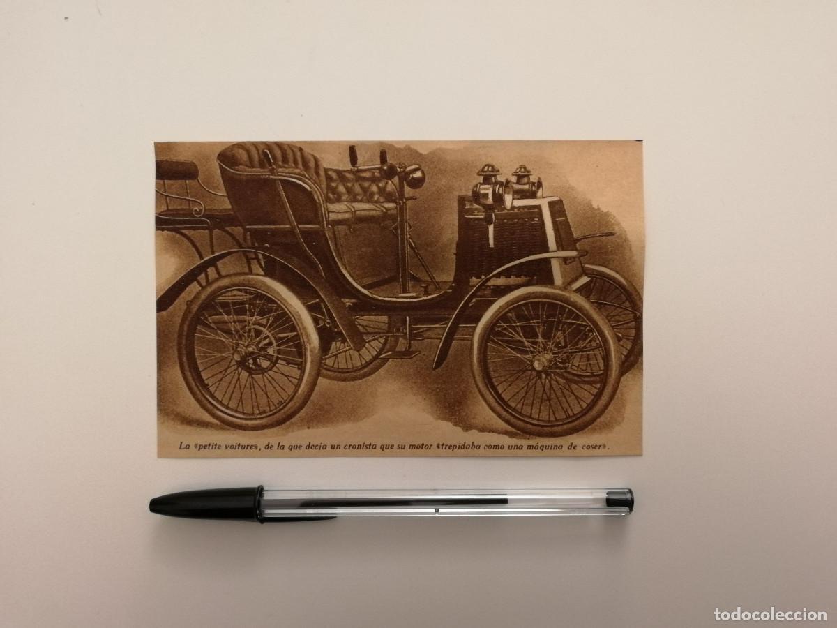 Coches y Motocicletas: ANTIGUO ANUNCIO ENCARTONADO -10*15- PETITE VOITURE COCHE A&Ntilde;OS 20 - PUBLICIDAD