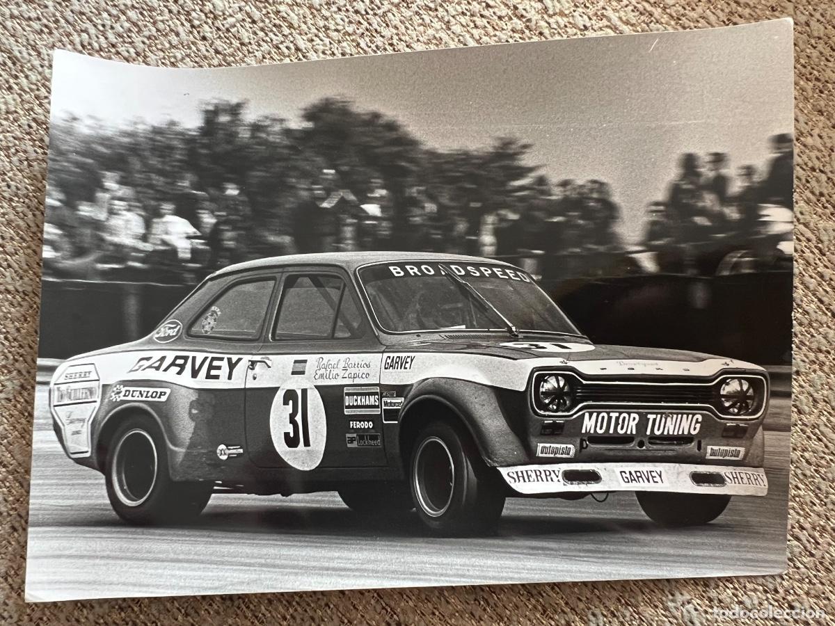 Cars and Motorcycles: EMILIO ZAPICO FORD ESCORT RS FOTOGRAFIA ORIGINAL PAUL M.P. THOMPSON SILVERSTONE 1972 TOURIST TROPHY