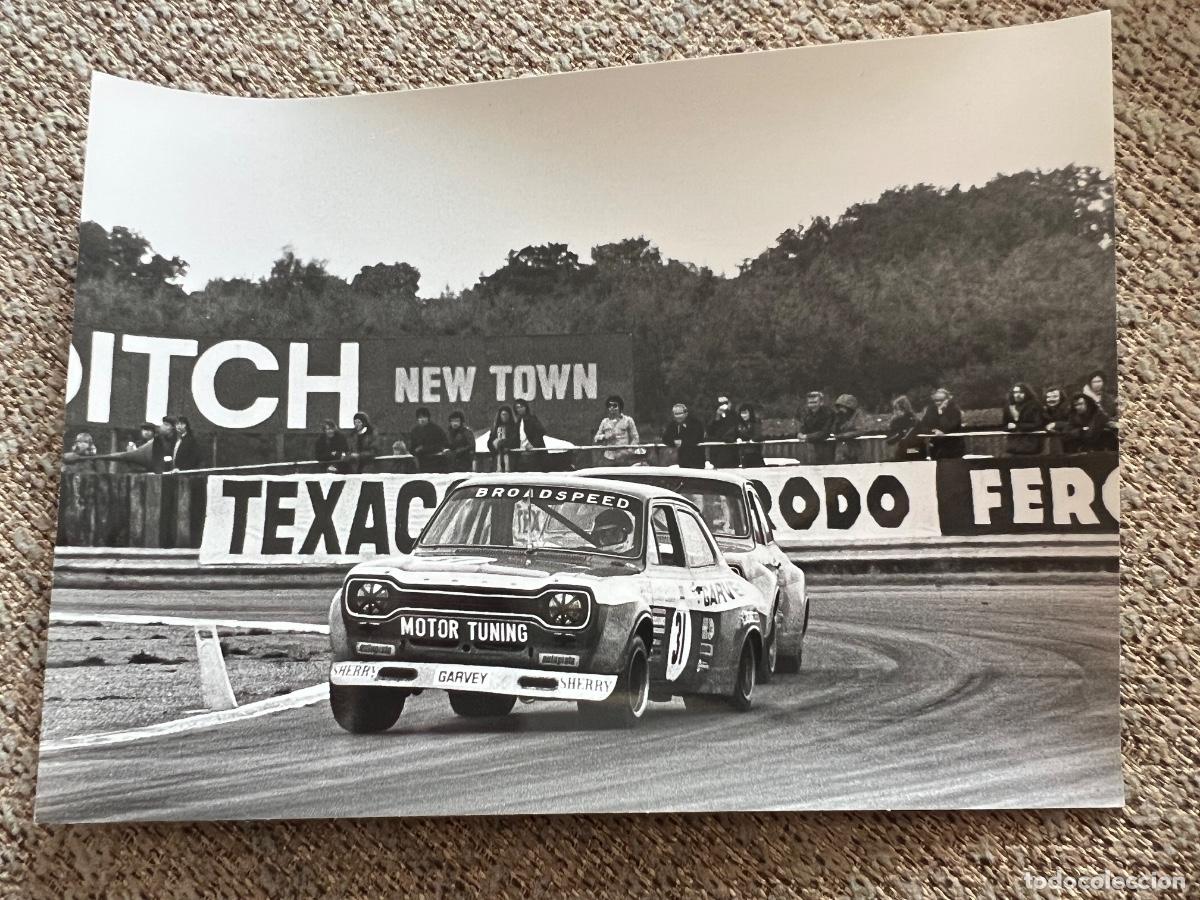Cars and Motorcycles: EMILIO ZAPICO FORD ESCORT MKI FOTOGRAFIA ORIGINAL PAUL M.P. THOMPSON SILVERSTONE 1972