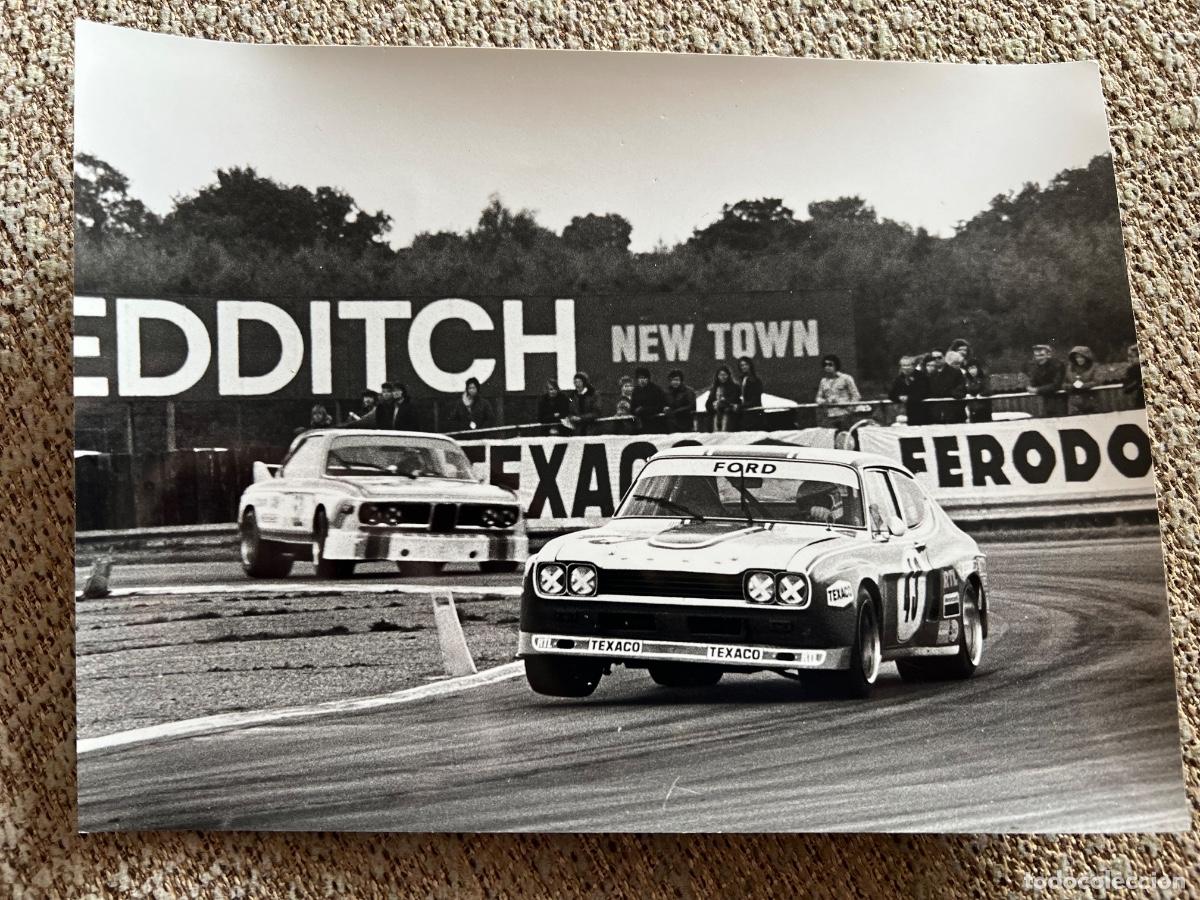 Cars and Motorcycles: JOCHEN MASS FORD CAPRI RS FOTOGRAFIA ORIGINAL PAUL M.P. THOMPSON SILVERSTONE 1972 TOURIST TROPHY