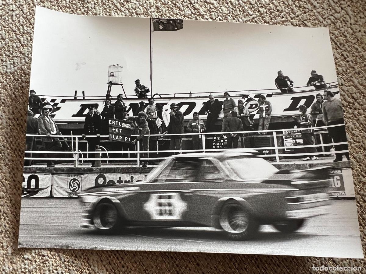 Coches y Motocicletas: BMW 3.0 ALPINA DEREK BELL FOTOGRAFIA ORIGINAL PAUL M.P. THOMPSON SILVERSTONE 1972 TOURIST TROPHY