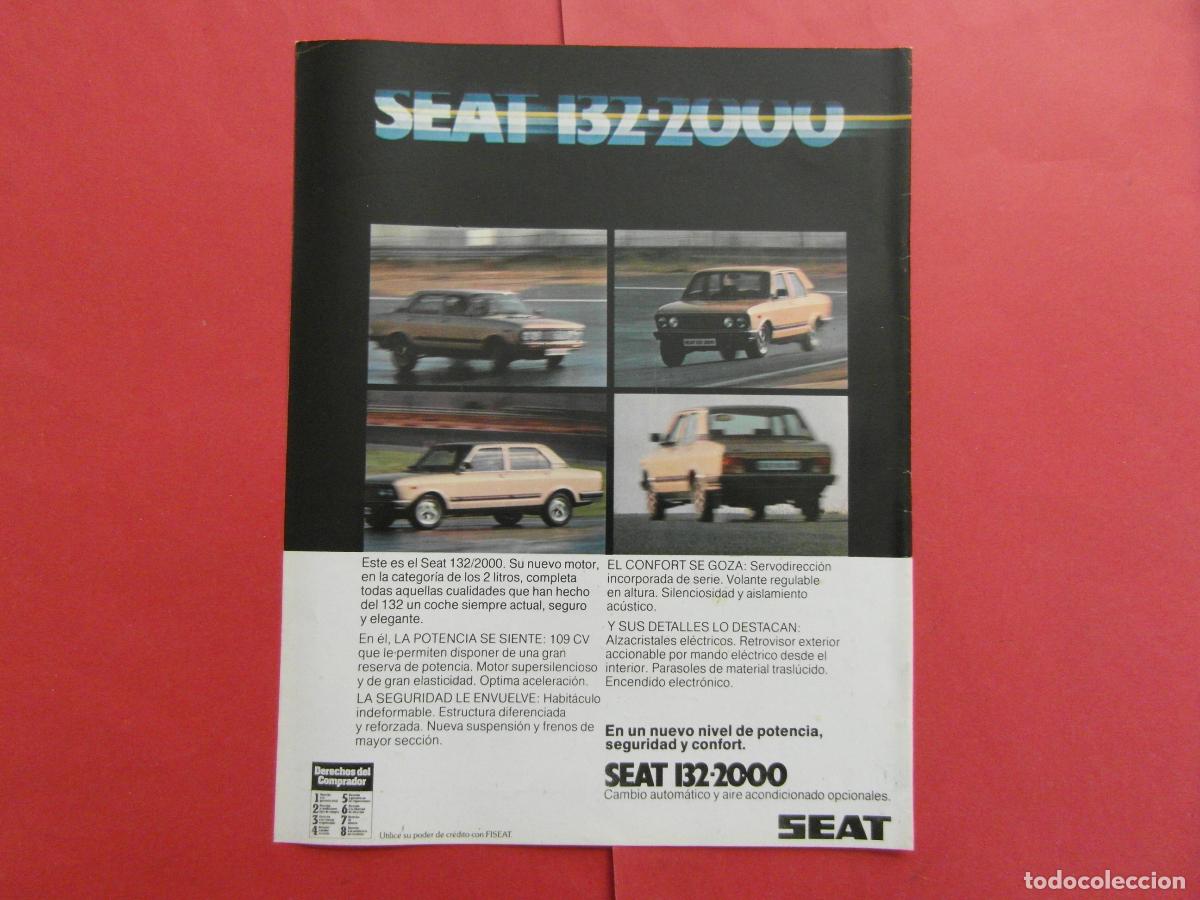 Coches y Motocicletas: PUBLICIDAD 1979 - SEAT 132 2000