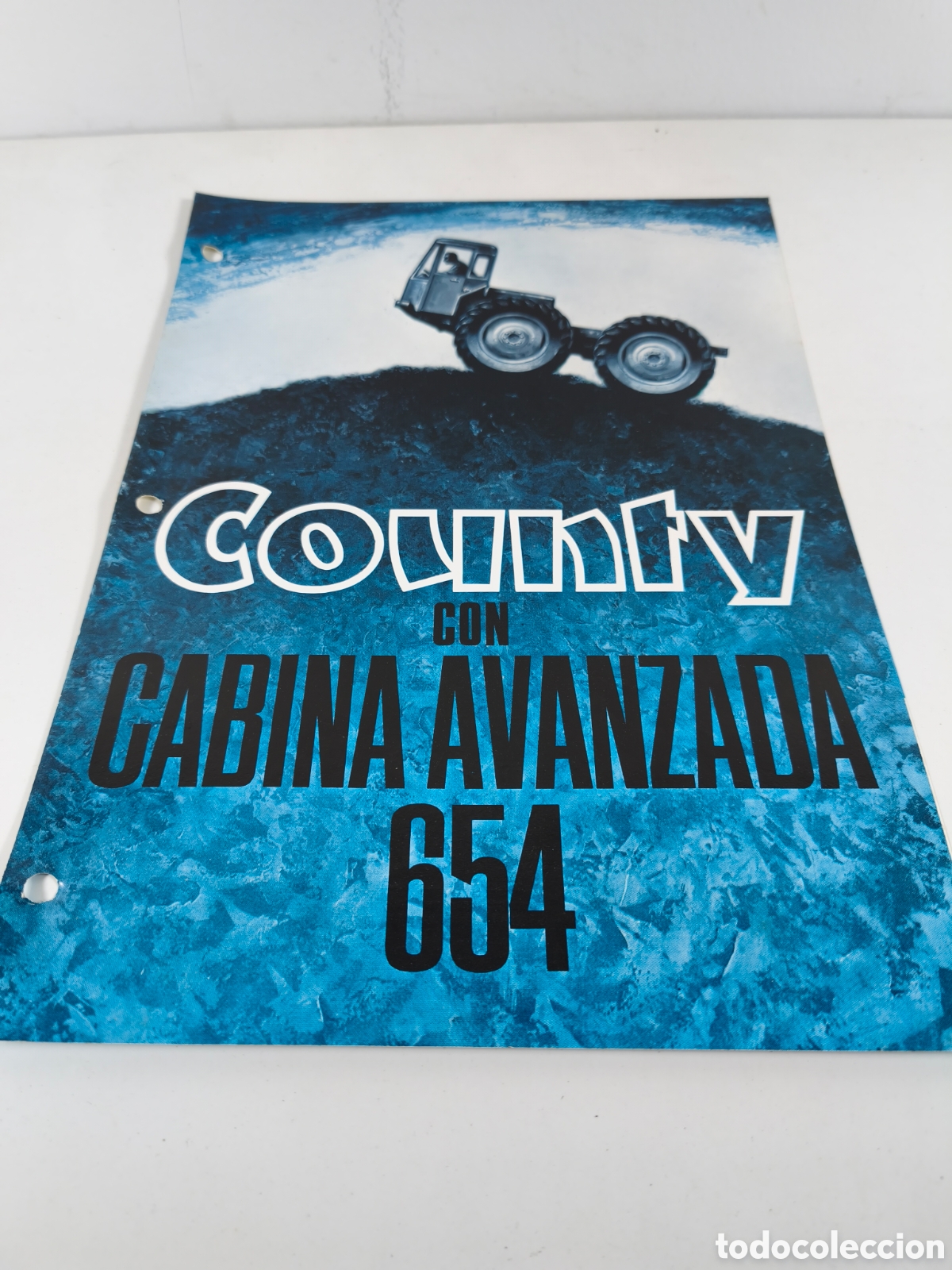 Automobili e Motociclette: Unico catalogo Tractor County 654 con cabina avanzada en espa&ntilde;ol a&ntilde;os 60 rare sales brochure CA654