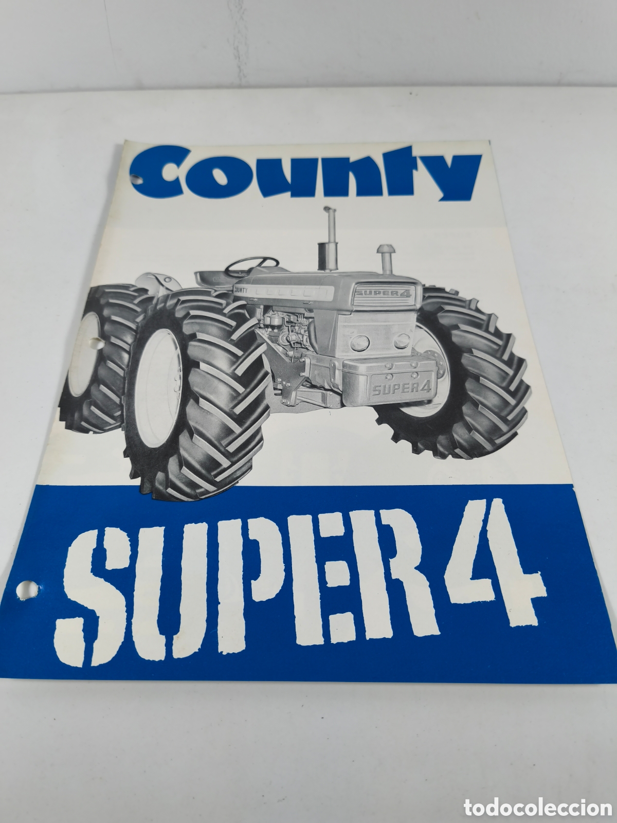Cars and Motorcycles: Catalogo tractor County Super 4 en espa&ntilde;ol a&ntilde;os 60 rare sales brochure