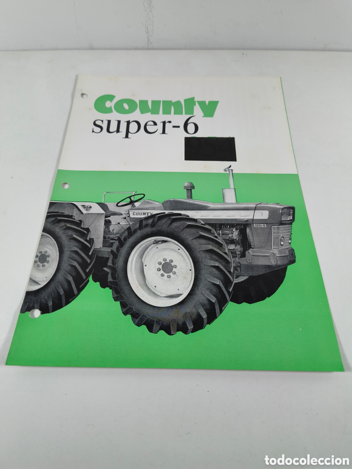 Cars and Motorcycles: Catalogo tractor County Super 6 en espa&ntilde;ol a&ntilde;os 60 rare sales brochure 954