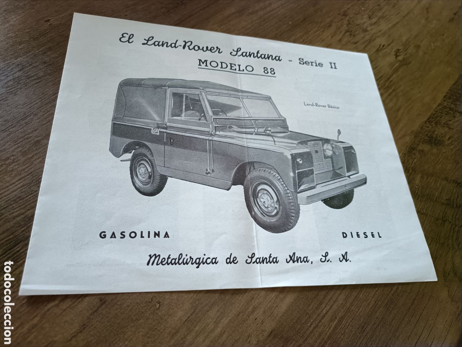 Coches y Motocicletas: Primer cat&aacute;logo Land Rover Santana 88 de 1959