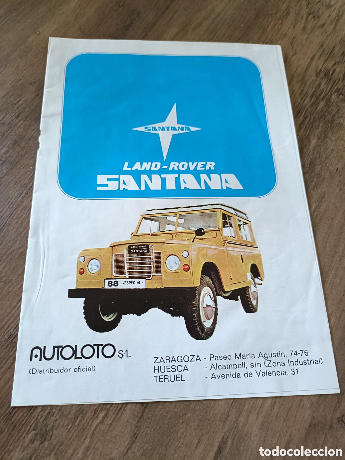 Coches y Motocicletas: Cat&aacute;logo gama Land Rover Santana de 1974