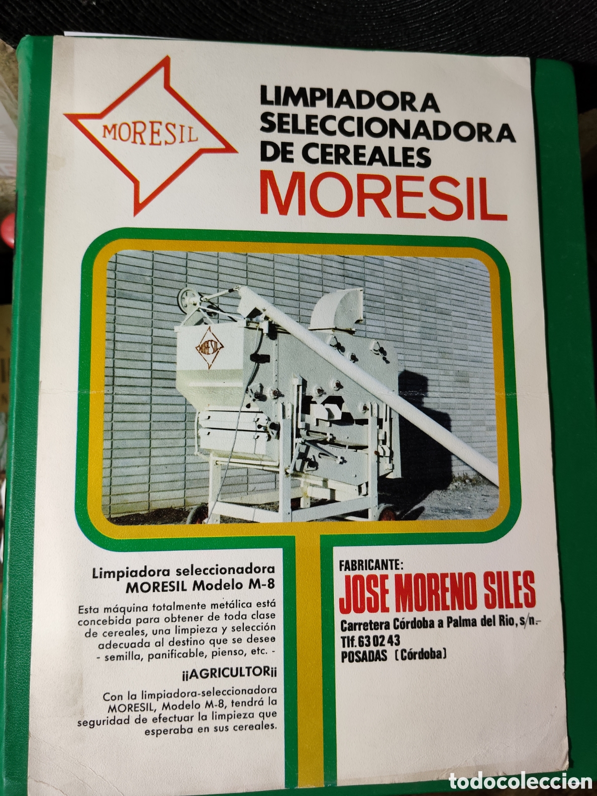 Coches y Motocicletas: Publicidad limpiadora cereales MORESIL