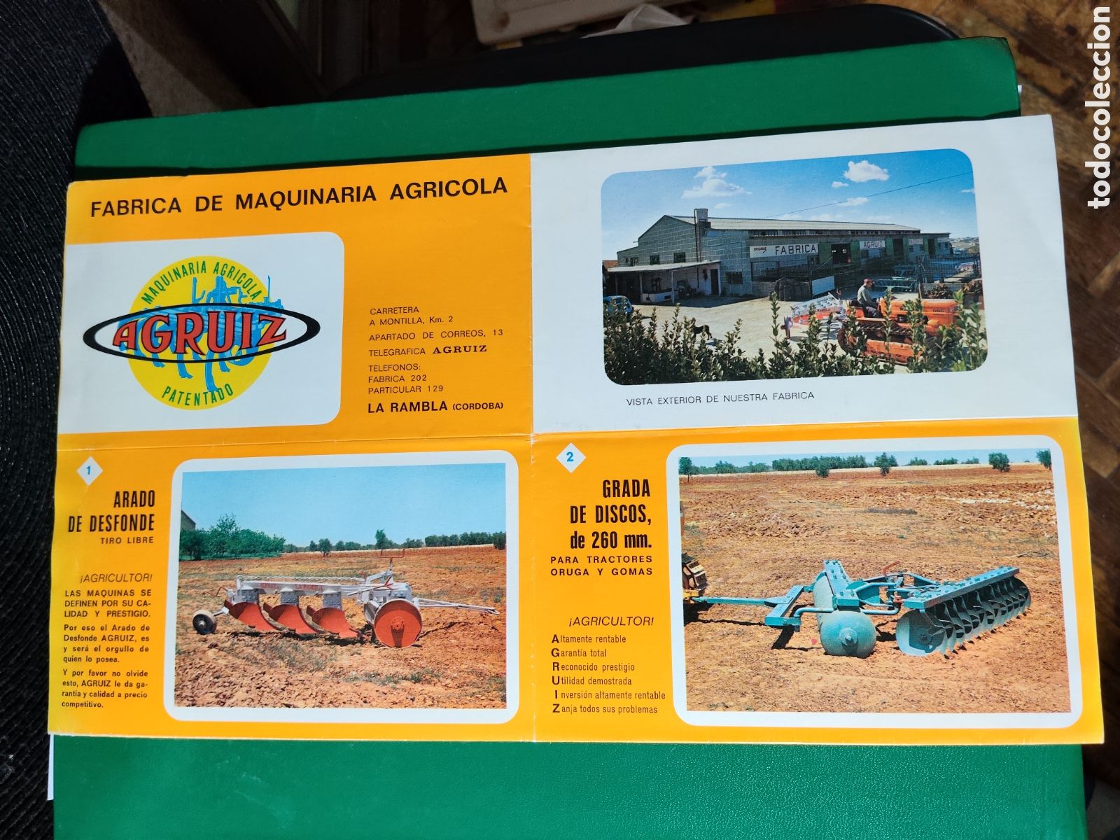 Coches y Motocicletas: Publicidad maquinaria agr&iacute;cola AGRUIZ la rambla c&oacute;rdoba