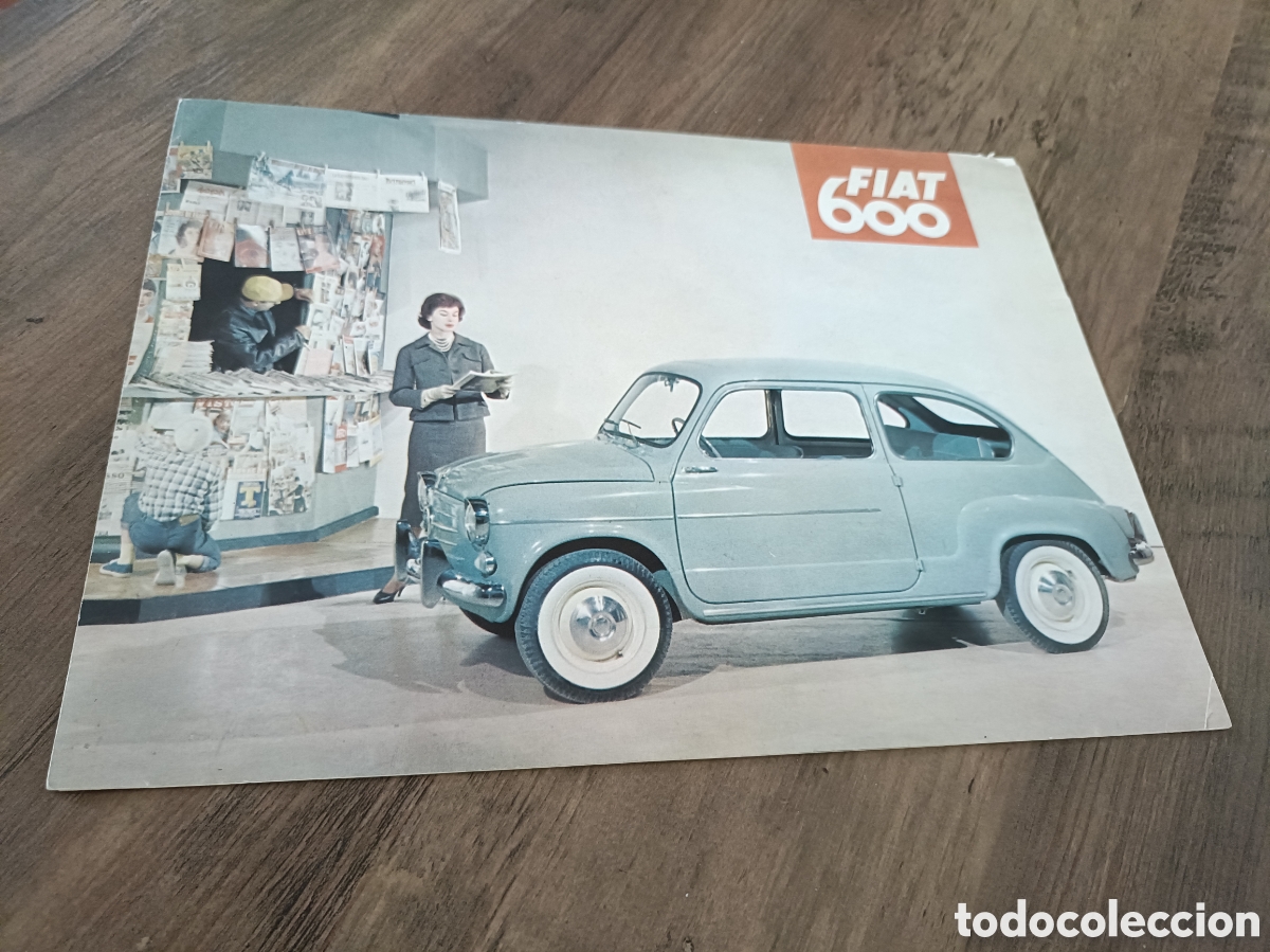Coches y Motocicletas: Cat&aacute;logo FIAT 600 (no SEAT) en ingl&eacute;s para mercado norteamericano