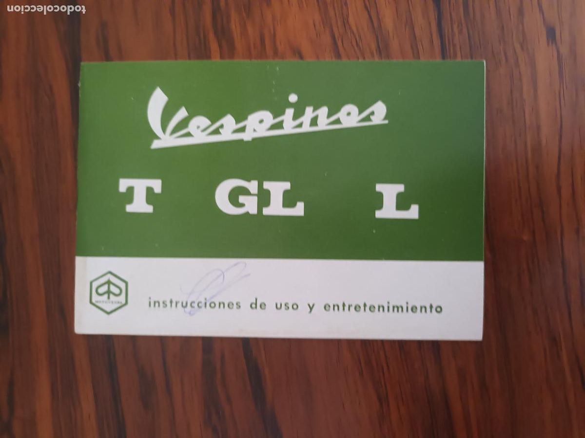 Coches y Motocicletas: INSTRUCCIONES VESPINO T GL L MOTO VESPA 1973