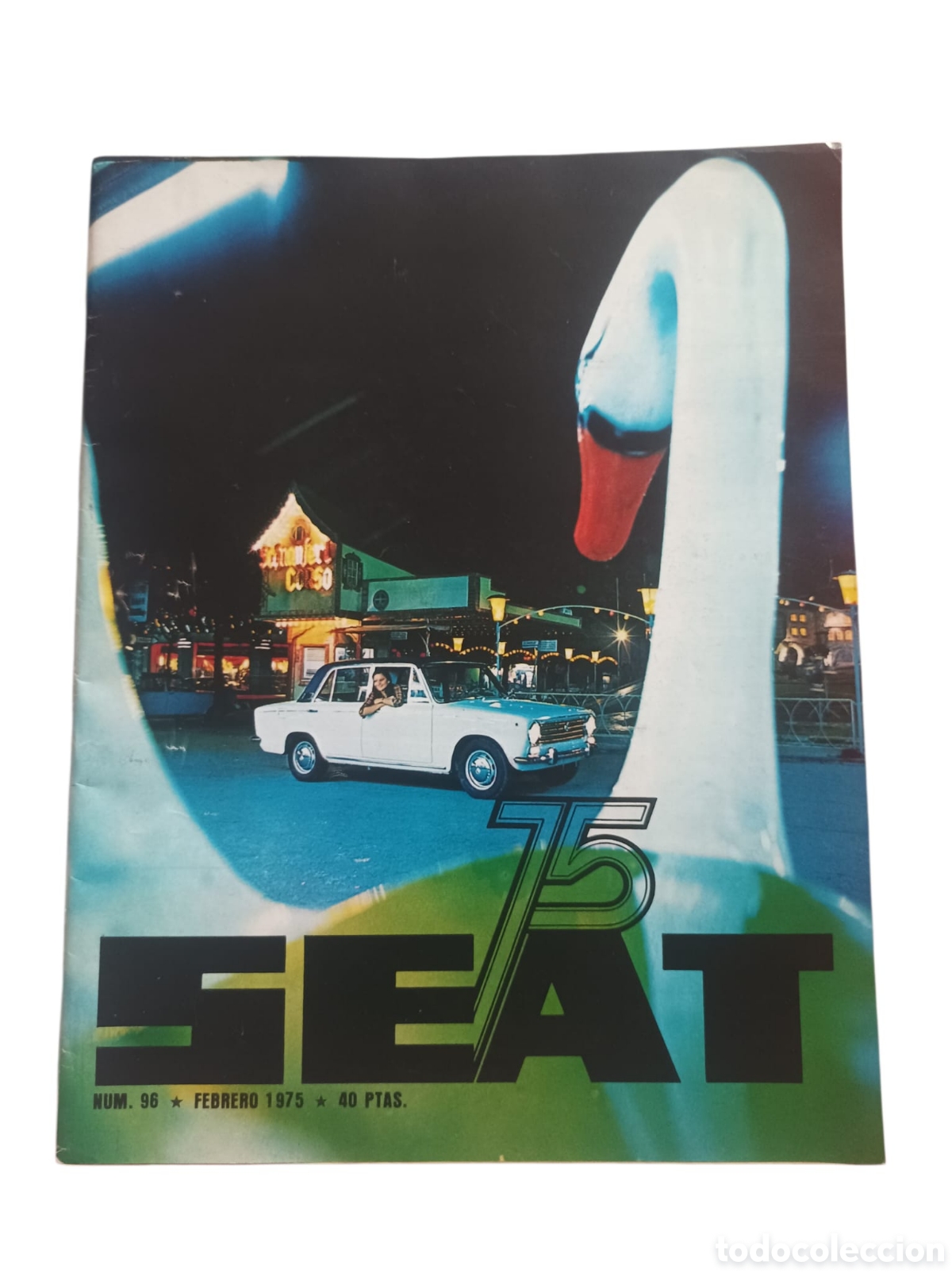 Coches y Motocicletas: Revista SEAT 75- n&uacute;mero 96 Febrero 1975- Seat 124