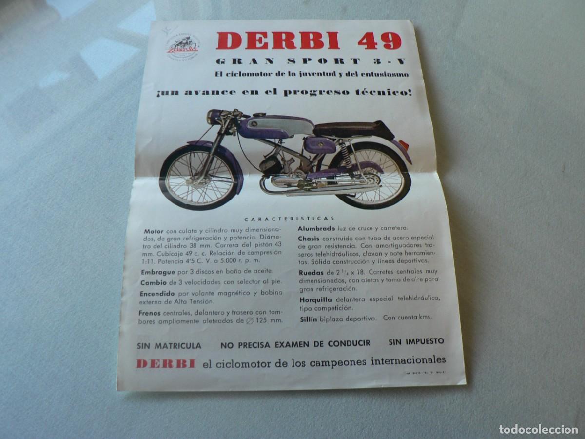 Coches y Motocicletas: CATALOGO DE DERBI 49 GRAN SPORT 3-V