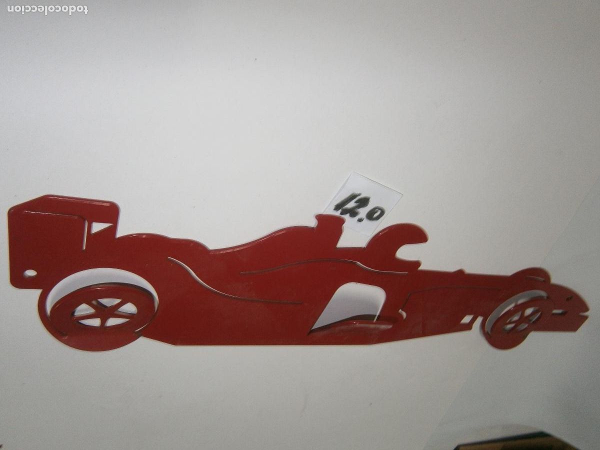 Coches y Motocicletas: ESPECTACULAR COLGADOR DE METAL COCHE FORMULA 1