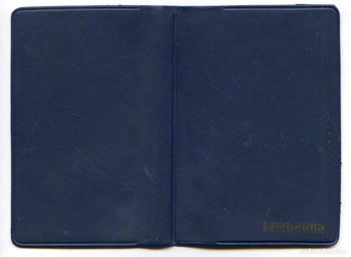 Coches y Motocicletas: Cartera de pl&aacute;stico para documentaci&oacute;n de moto Lambretta scooter, a&ntilde;os 60? ver fotos