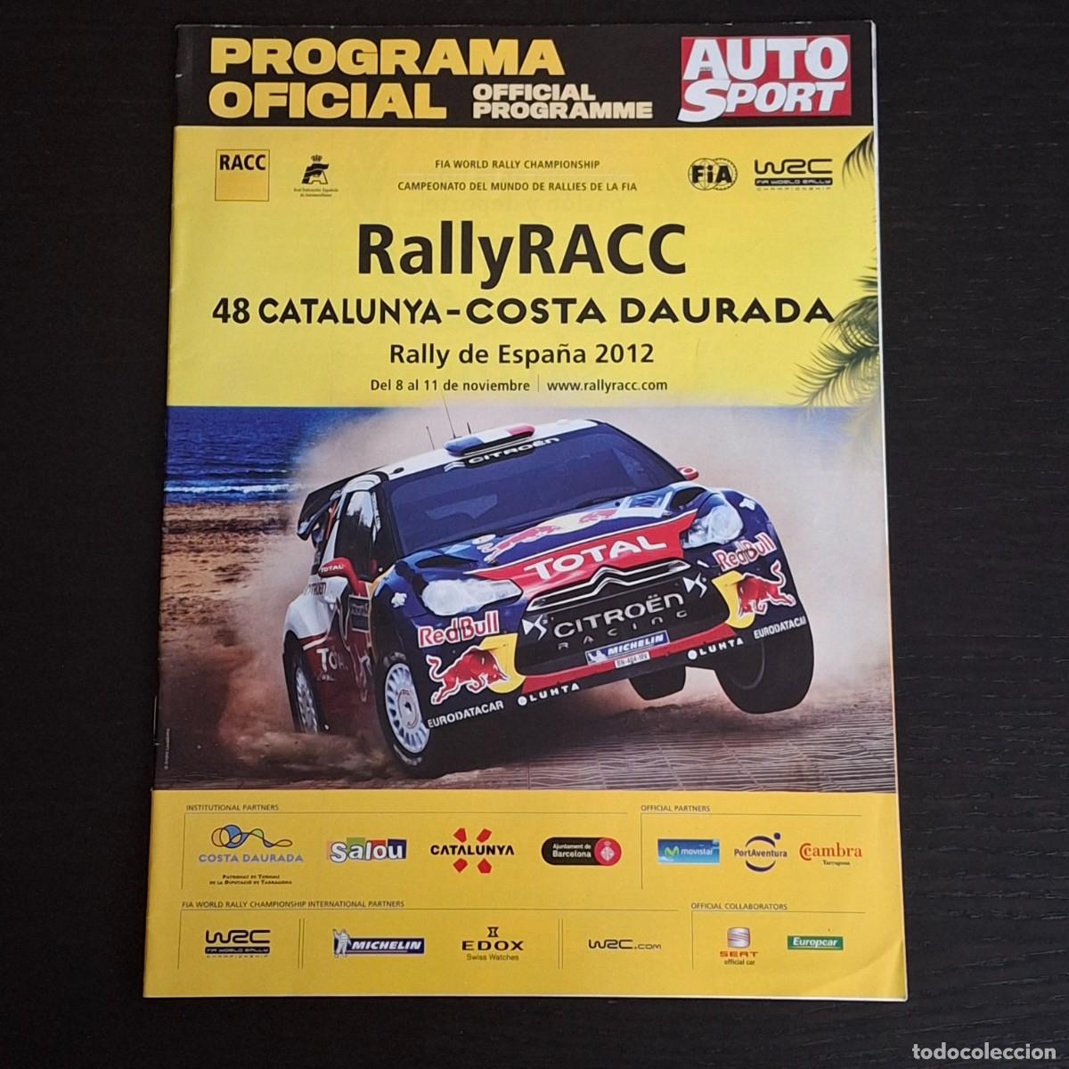 Coches y Motocicletas: 48 RALLY RACC CATALUNYA COSTA DAURADA 2012 - RALLYE DE ESPA&Ntilde;A - GUIA OFICIAL