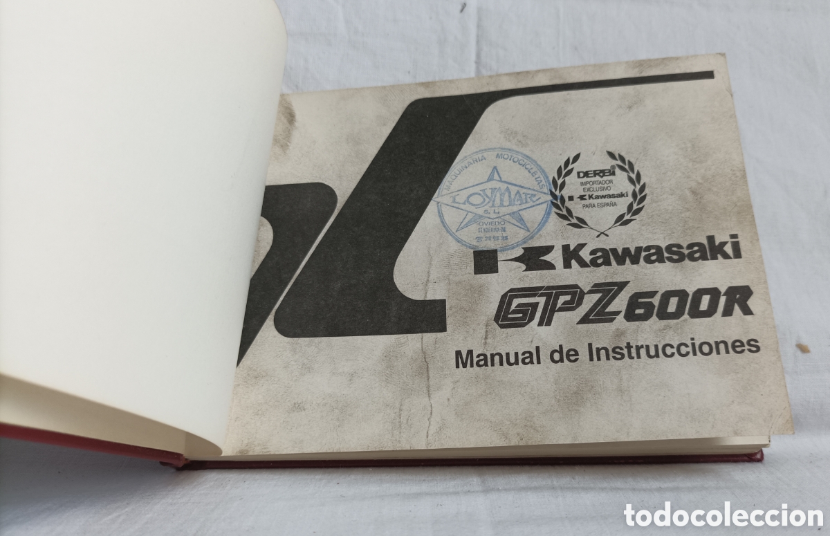 Coches y Motocicletas: KAWASAKI GPZ600R. Manual de instrucciones MOTO