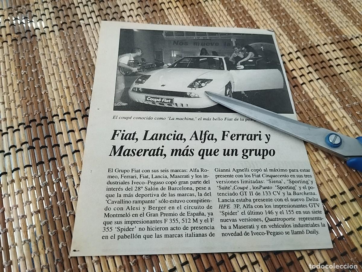 Coches y Motocicletas: COCHE FIAT COUP&Eacute; &rdquo;LA MACHINA&rdquo; ANUNCIO PUBLICIDAD PERI&Oacute;DICO A&Ntilde;O 1995