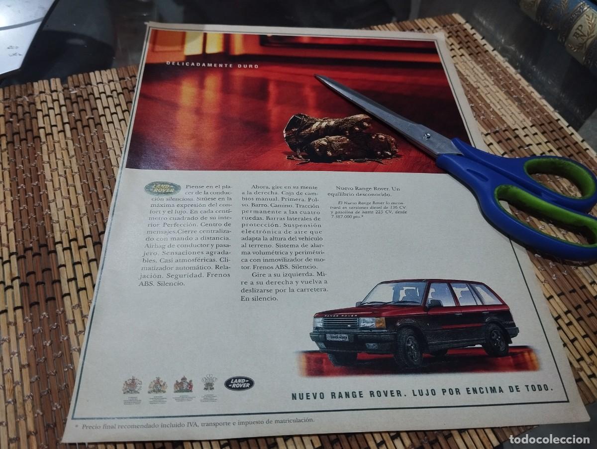 Coches y Motocicletas: RANGE ROVER ANUNCIO PUBLICIDAD REVISTA 1995