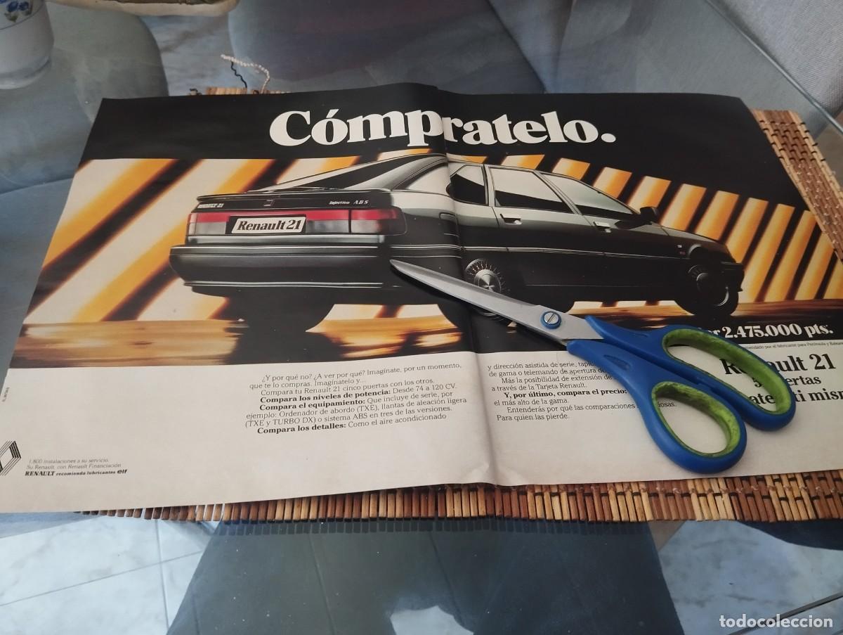 Coches y Motocicletas: RENAULT 21 5 PUERTAS GRAN ANUNCIO PUBLICIDAD REVISTA 1990 BONITO PARA ENMARCAR