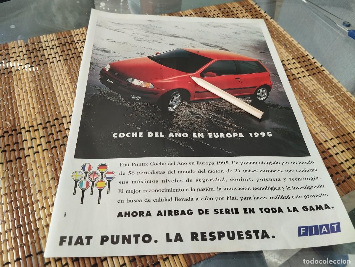 Autos und Motorr&auml;der: COCHE FIAT PUNTO COCHE DEL A&Ntilde;O EN EUROPA ANUNCIO PUBLICIDAD REVISTA REVISTA 1995 BONITO PARA ENMARCA