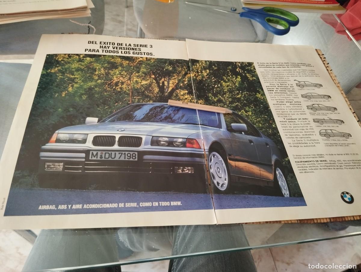 Automobili e Motociclette: COCHE BMW SERIE 3 GRAN ANUNCIO PUBLICIDAD REVISTA 1995 BONITO PARA ENMARCAR