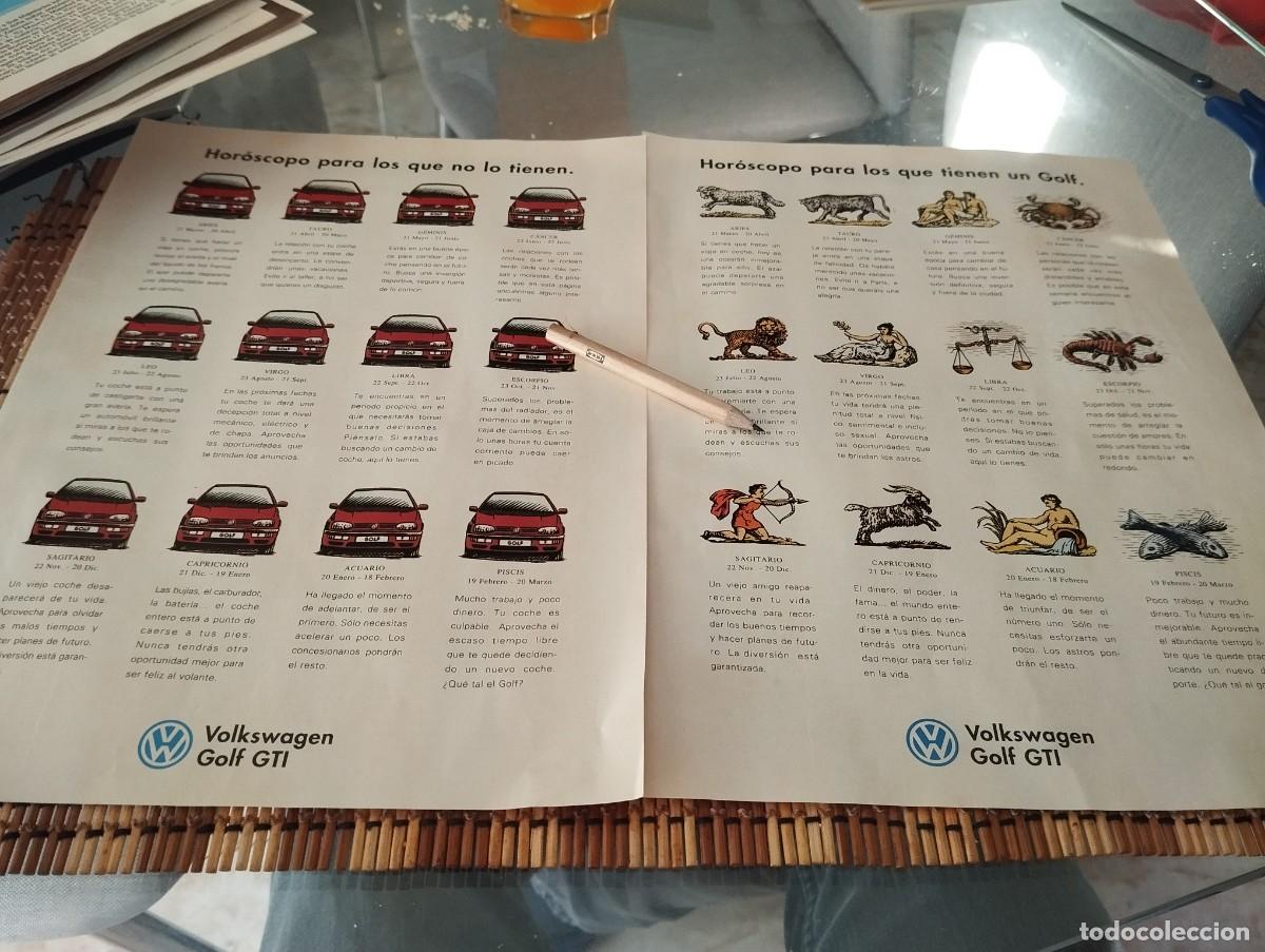Coches y Motocicletas: COCHE VOLKSWAGEN GOLF GTI GRAN ANUNCIO PUBLICIDAD REVISTA 1995 BONITO PARA ENMARCAR