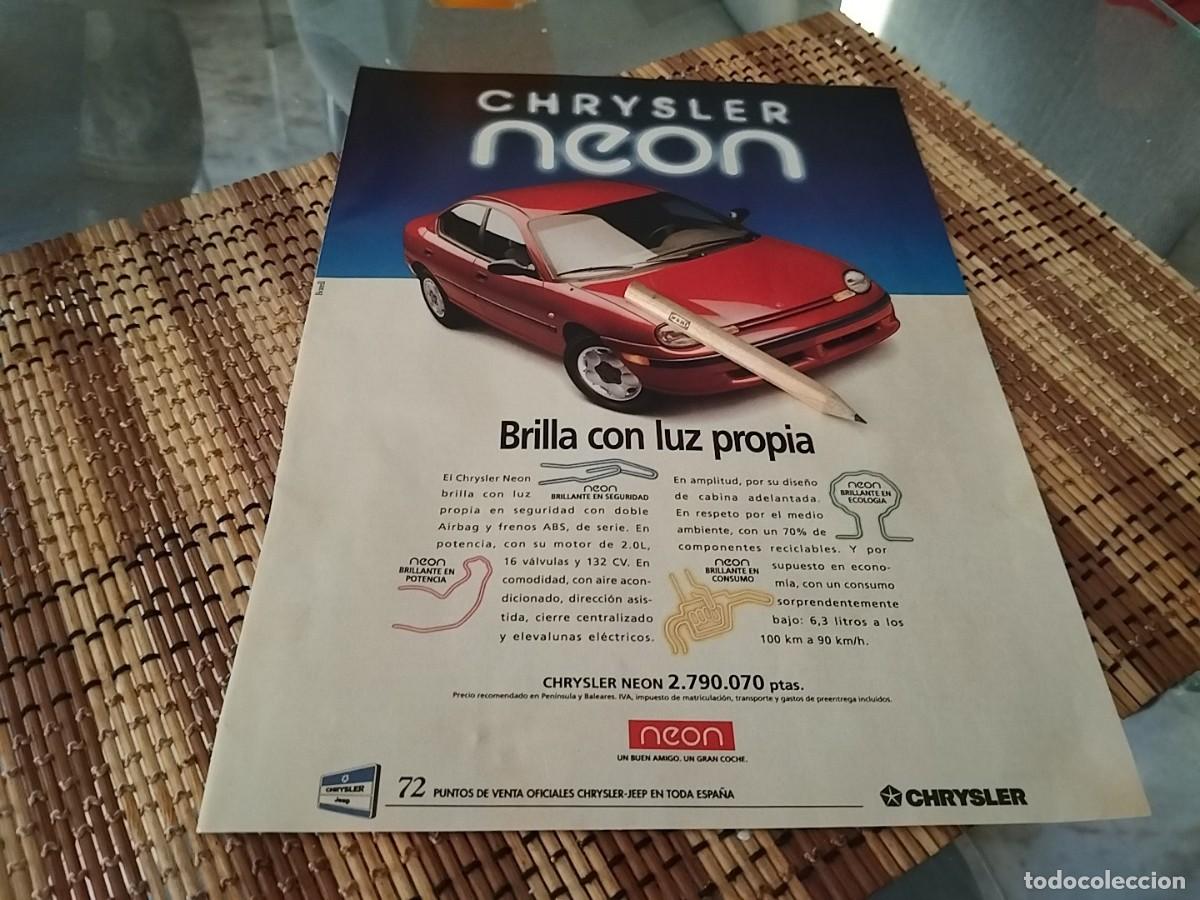 Coches y Motocicletas: COCHE CHRYSLER NEON ANUNCIO PUBLICIDAD REVISTA 1995 BONITO PARA ENMARCAR